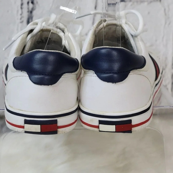 TOMMY Hilfiger Womens White Oneas Classic Low Top Preppy Sneaker Size 10 M - Picture 8 of 13
